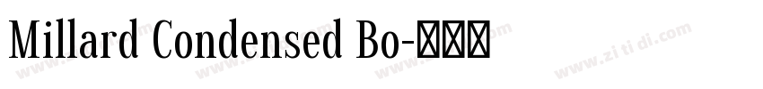 Millard Condensed Bo字体转换